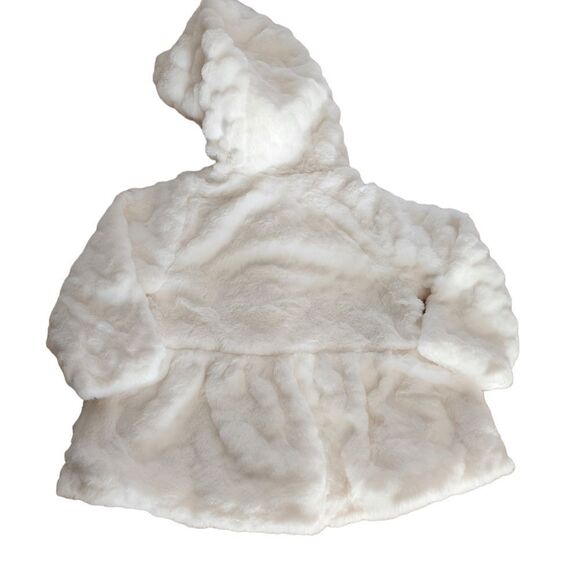 First Impressions Kid's Heart Plush Coat - 12 Months - Picture 4 of 6